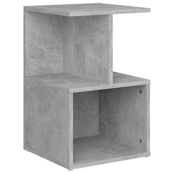 vidaXL Sidoskåp betonggrå 35x35x55 cm spånskiva