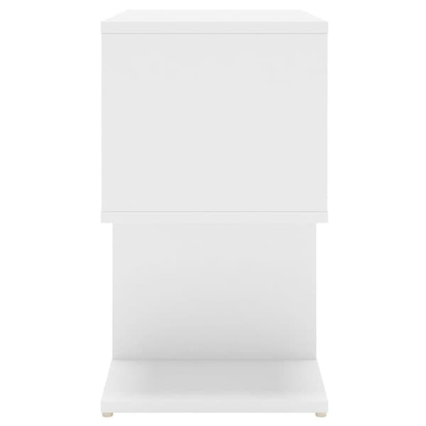vidaXL Yöpöydät 2 kpl valkoinen 50x30x51,5 cm lastulevy