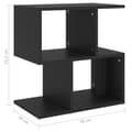 Miniatyrbilde 7 av 9: vidaXL Nattbord svart 50x30x51,5 cm sponplate