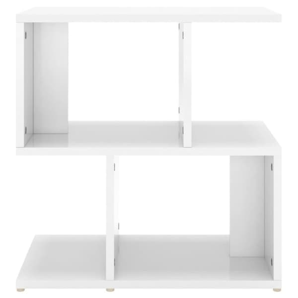 vidaXL Nattbord høyglans hvit 50x30x51,5 cm sponplate
