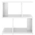 Miniatyrbilde 5 av 9: vidaXL Nattbord høyglans hvit 50x30x51,5 cm sponplate