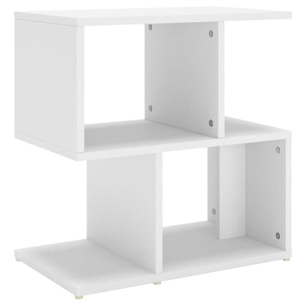 vidaXL Nattbord hvit 50x30x51,5 cm sponplate