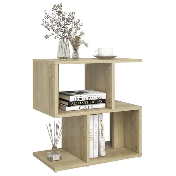 vidaXL sengeskab 50x30x51,5 cm spånplade sonoma-eg