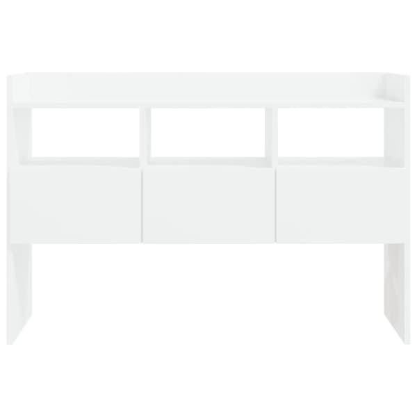 vidaXL skænk 105x30x70 cm spånplade hvid højglans