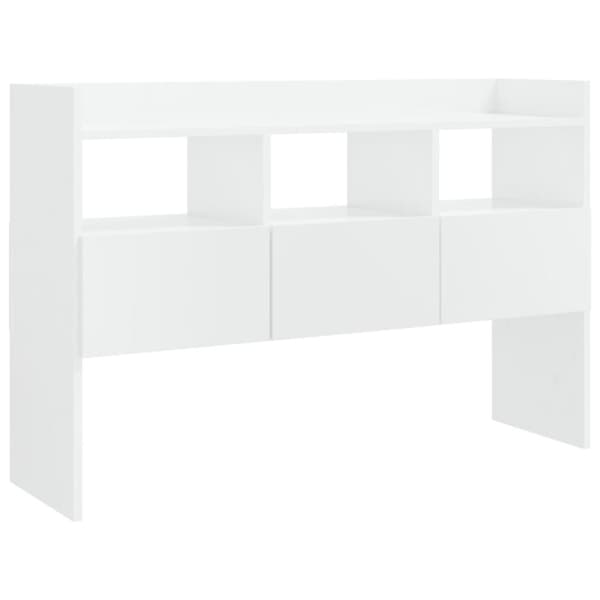 vidaXL Skjenk høyglans hvit 105x30x70 cm sponplate