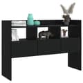 Miniatyrbilde 4 av 10: vidaXL Skjenk svart 105x30x70 cm sponplate