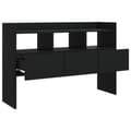 Miniatyrbilde 5 av 10: vidaXL Skjenk svart 105x30x70 cm sponplate