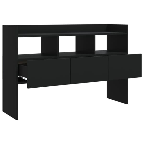 vidaXL Skjenk svart 105x30x70 cm sponplate