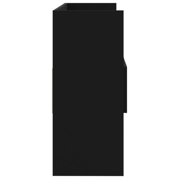 vidaXL Skjenk svart 105x30x70 cm sponplate