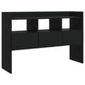 Miniatyrbilde 1 av 10: vidaXL Skjenk svart 105x30x70 cm sponplate