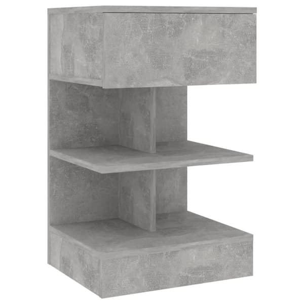 vidaXL Nattbord 2 stk betonggrå 40x35x65 cm