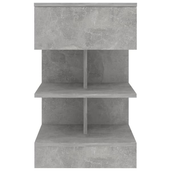 vidaXL Nattbord 2 stk betonggrå 40x35x65 cm