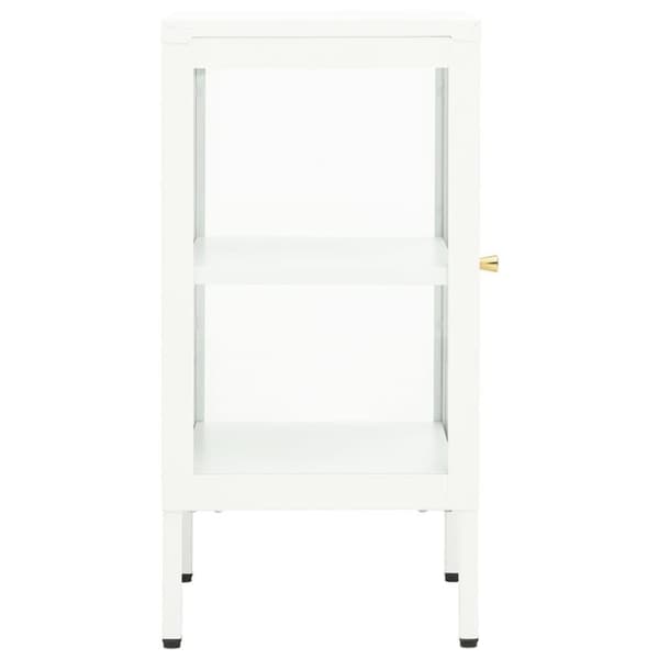 vidaXL skænk 38x35x70 cm metal og glas