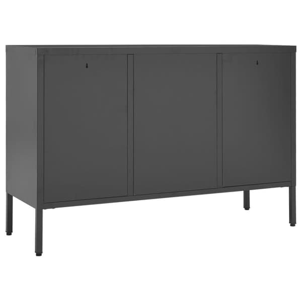 vidaXL Senkki antrasiitti 105x35x70 cm teräs ja karkaistu lasi