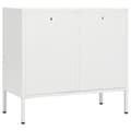 Pikkukuva 6 / 11: vidaXL Senkki valkoinen 75x35x70 cm teräs ja karkaistu lasi
