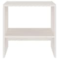 Miniatyrbilde 6 av 10: vidaXL Nattbord 2 stk hvit 40x30,5x40 cm heltre furu