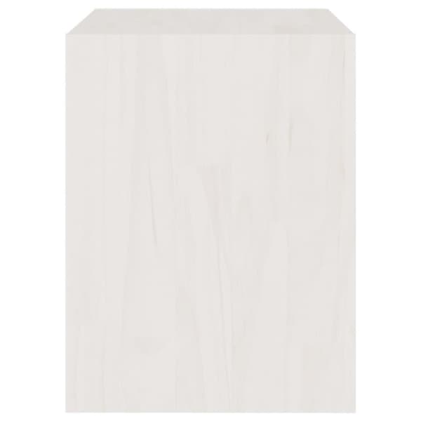 vidaXL Nattbord 2 stk hvit 40x30,5x40 cm heltre furu