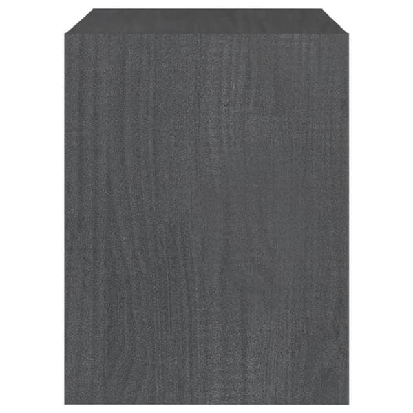 vidaXL sengeskabe 2 stk. 40x30,5x40 cm massivt fyrretræ grå