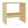 Miniatyrbillede 8 af 10: vidaXL sengeborde 2 stk. 40x30,5x40 cm massivt fyrretræ
