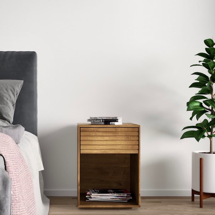 Sängbord EMMA, oljad ek