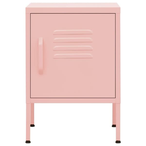 vidaXL natbord 35x35x51 cm stål pink