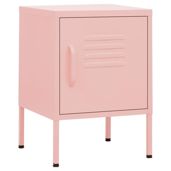 vidaXL natbord 35x35x51 cm stål pink