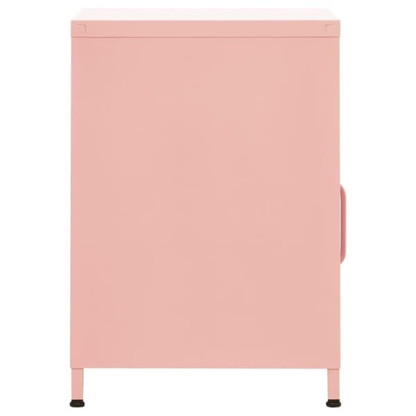 vidaXL natbord 35x35x51 cm stål pink
