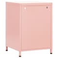 Miniatyrbilde 5 av 11: vidaXL Nattbord rosa 35x35x51 cm stål