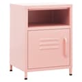 Miniatyrbilde 1 av 11: vidaXL Nattbord rosa 35x35x51 cm stål