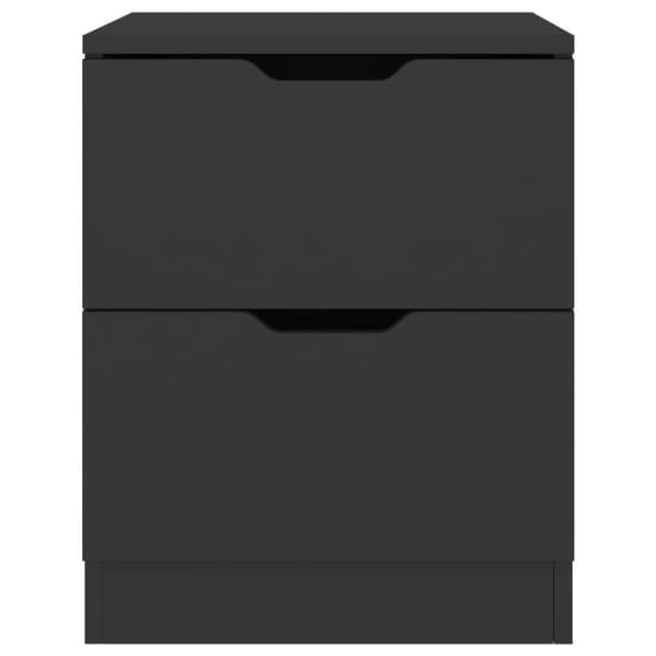 vidaXL Nattbord 2 stk svart 40x40x50 cm sponplate