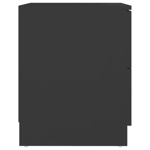 vidaXL Nattbord 2 stk svart 40x40x50 cm sponplate