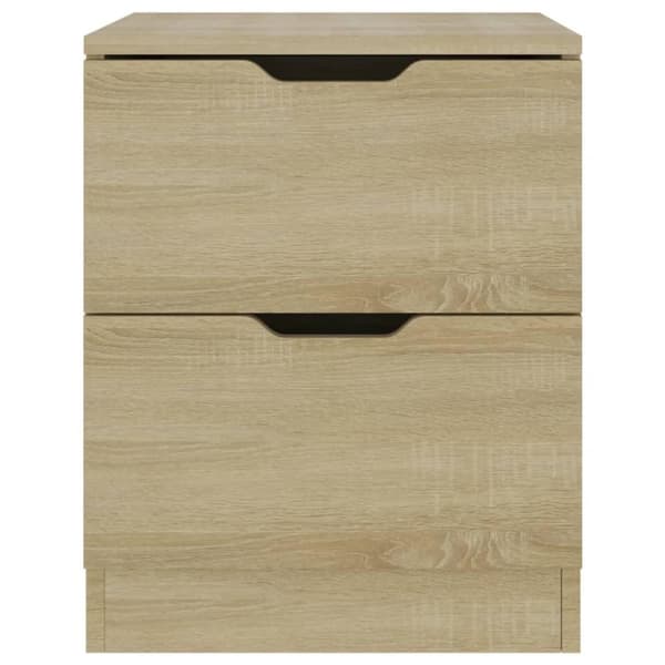 vidaXL sengeskab 40x40x50 cm spånplade sonoma-eg