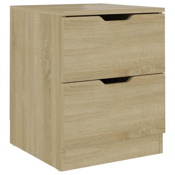 vidaXL sengeskab 40x40x50 cm spånplade sonoma-eg