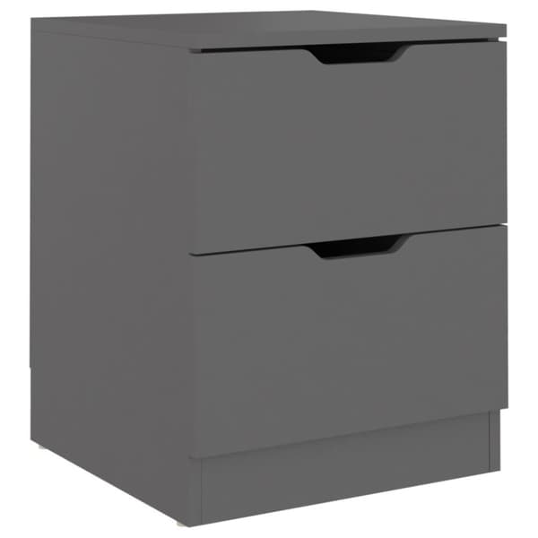 vidaXL sengeskab 40x40x50 cm spånplade grå