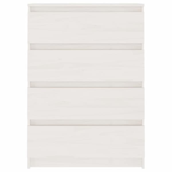 vidaXL Sidoskåp vit 60x36x84 cm massivt furuträ