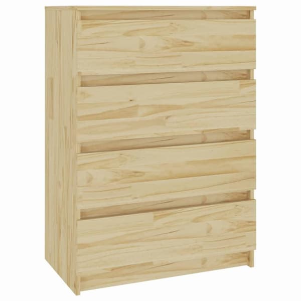 vidaXL kommode 60x36x84 cm massivt fyrretræ