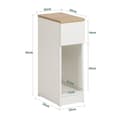 Miniatyrbild 3 av 9: SoBuy Sidobord Förvaringsbord Soffbord Cafébord vit FBT111-WN