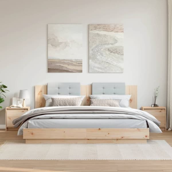 vidaXL Nattbord 2 stk 40x30,5x40 cm heltre furu