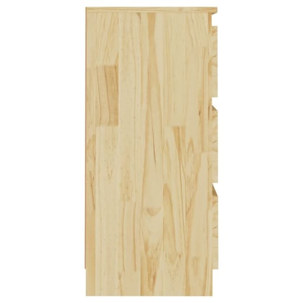 vidaXL sengebord 40x29,5x64 cm massivt fyrretræ