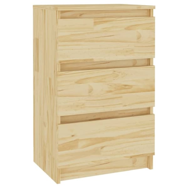 vidaXL sengebord 40x29,5x64 cm massivt fyrretræ