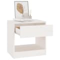 Miniatyrbild 4 av 10: vidaXL Sängbord 2 st 40x31x40 cm massiv furu vit