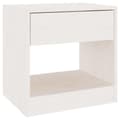 Miniatyrbild 6 av 10: vidaXL Sängbord 2 st 40x31x40 cm massiv furu vit