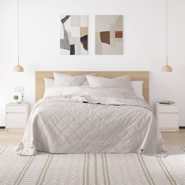 vidaXL Sängbord vit 40x31x50 cm massiv furu