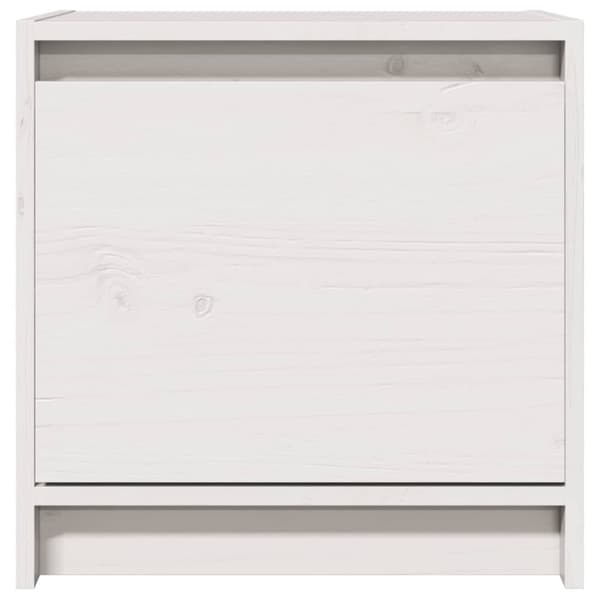 vidaXL Sängbord 2 st vit 40x30,5x40 cm massiv furu
