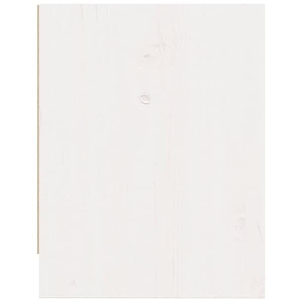 vidaXL Sängbord 2 st vit 40x30,5x40 cm massiv furu