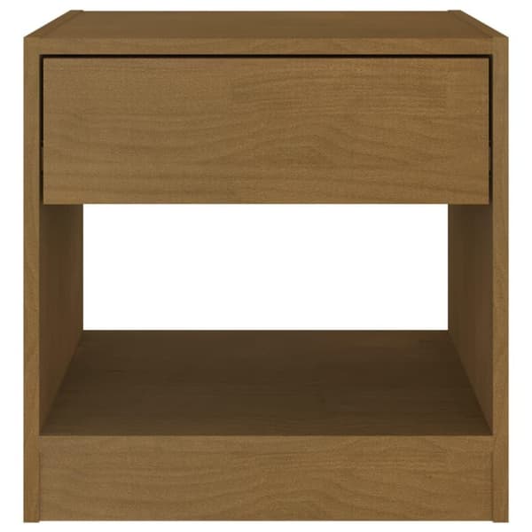 vidaXL Nattbord 2 stk 40x31x40 cm heltre furu honningbrun