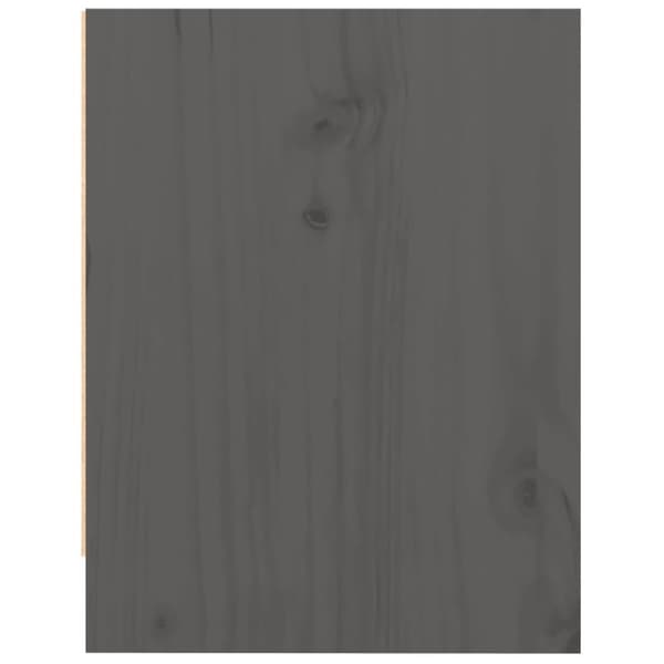 vidaXL sengeskabe 2 stk. 40x30,5x40 cm massivt fyrretræ grå