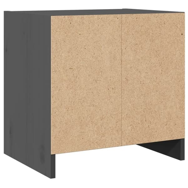 vidaXL sengeskabe 2 stk. 40x30,5x40 cm massivt fyrretræ grå