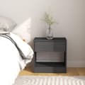 Pikkukuva 3 / 10: vidaXL Yöpöydät 2 kpl harmaa 40x31x40 cm täysi mänty