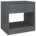 Pikkukuva 6 / 10: vidaXL Yöpöydät 2 kpl harmaa 40x31x40 cm täysi mänty